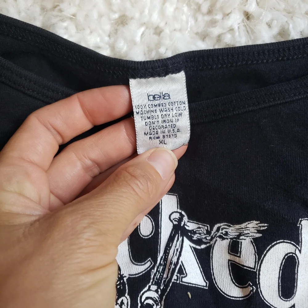 Vintage 1990s Wicked Tinkers Scottish Bagpipe Band Tank Top Spaghetti strap - Picture 7 of 10